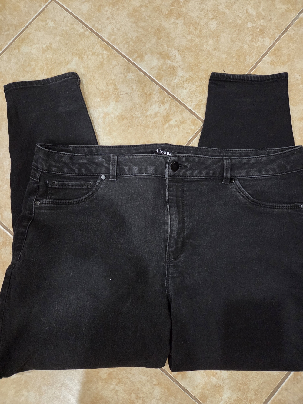 d. jeans Women's Black Skinny High-Rise Jeans 22W